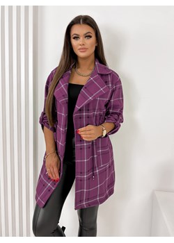 płaszcz kepassa fioletowy one size ze sklepu UBRA w kategorii Płaszcze damskie - zdjęcie 170470831