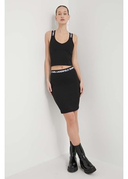 Karl Lagerfeld Jeans spódnica kolor czarny mini ołówkowa ze sklepu ANSWEAR.com w kategorii Spódnice - zdjęcie 170471434