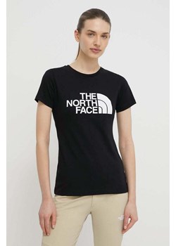 The North Face t-shirt bawełniany damski kolor czarny NF0A87N6JK31 ze sklepu ANSWEAR.com w kategorii Bluzki damskie - zdjęcie 170471583