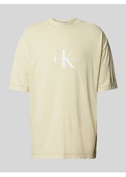 T-shirt z nadrukiem z logo ze sklepu Peek&Cloppenburg  w kategorii T-shirty męskie - zdjęcie 170473500