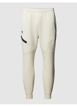 Spodnie dresowe z dodatkiem merceryzowanej bawełny ze sklepu Peek&Cloppenburg  w kategorii Spodnie męskie - zdjęcie 170473542