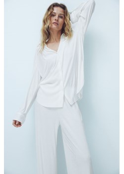 H & M - Kreszowana koszula domowa - Biały ze sklepu H&M w kategorii Koszule damskie - zdjęcie 170473824