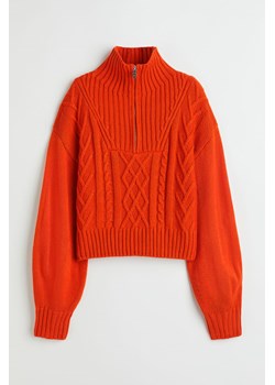 H & M - Sweter z kołnierzem - Pomarańczowy ze sklepu H&M w kategorii Swetry damskie - zdjęcie 170473844