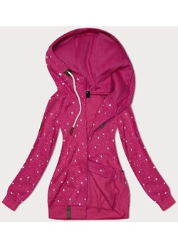 Damska bluza z kapturem gwiazdki różowa (2305) ze sklepu goodlookin.pl w kategorii Bluzy damskie - zdjęcie 170476050