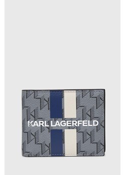 Karl Lagerfeld portfel męski kolor szary ze sklepu ANSWEAR.com w kategorii Portfele męskie - zdjęcie 170476114