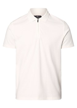 Nils Sundström Męska koszulka polo Mężczyźni écru jednolity ze sklepu vangraaf w kategorii T-shirty męskie - zdjęcie 170476250