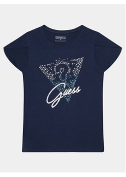 Guess T-Shirt J4GI02 K6YW4 Granatowy Regular Fit ze sklepu MODIVO w kategorii Bluzki dziewczęce - zdjęcie 170477053