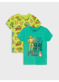 Sinsay - Koszulki Wojownicze Żółwie Ninja 2 pack - zielony ze sklepu Sinsay w kategorii T-shirty chłopięce - zdjęcie 170477470