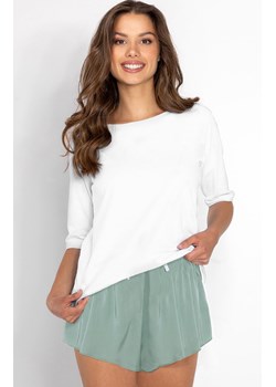 Dwuczęściowa piżama damska biało-zielona Jolie, Kolor biało-zielony, Rozmiar S, Momenti per me ze sklepu Intymna w kategorii Piżamy damskie - zdjęcie 170480130