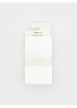 Reserved - Bawełniane rajstopy - biały ze sklepu Reserved w kategorii Rajstopy dziecięce - zdjęcie 170490254