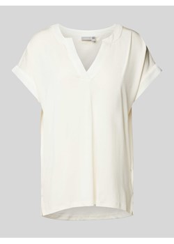T-shirt z dekoltem w serek model ‘Liv’ ze sklepu Peek&Cloppenburg  w kategorii Bluzki damskie - zdjęcie 170492513