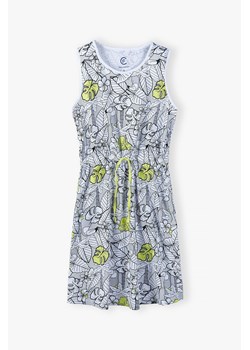 Bawełniana sukienka damska w tropikalne wzory ze sklepu 5.10.15 w kategorii Sukienki - zdjęcie 170493083