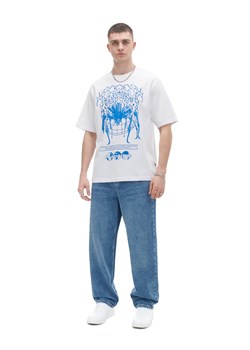 Cropp - Biały t-shirt comfort z nadrukiem - biały ze sklepu Cropp w kategorii T-shirty męskie - zdjęcie 170493680