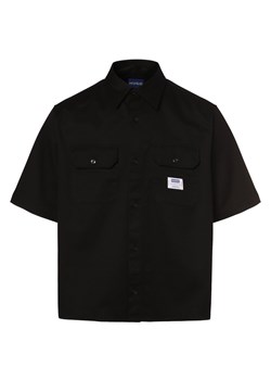 HUGO BLUE Koszulka męska - Ekyno Mężczyźni Modern Fit Bawełna czarny jednolity ze sklepu vangraaf w kategorii Koszule męskie - zdjęcie 170494150