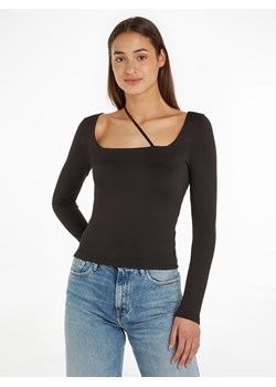 TOMMY JEANS Koszulka w kolorze czarnym ze sklepu Limango Polska w kategorii Bluzki damskie - zdjęcie 170497081