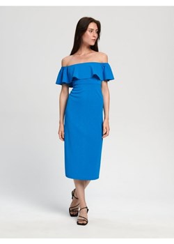 Sinsay - Sukienka z odkrytymi ramionami - niebieski ze sklepu Sinsay w kategorii Sukienki - zdjęcie 170498372