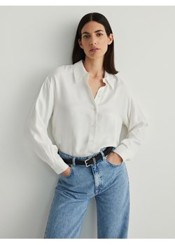 Reserved - Koszula z wiskozy - złamana biel ze sklepu Reserved w kategorii Koszule damskie - zdjęcie 170498572