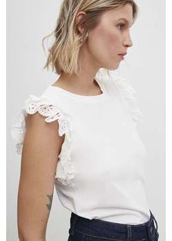 Answear Lab bluzka damska kolor biały gładka ze sklepu ANSWEAR.com w kategorii Bluzki damskie - zdjęcie 170501740