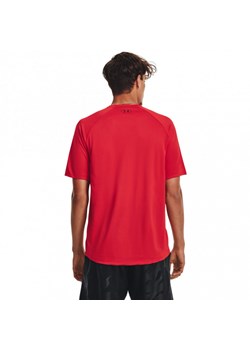 Męska koszulka treningowa Under Armour UA Tech Print Fill SS - czerwona ze sklepu Sportstylestory.com w kategorii T-shirty męskie - zdjęcie 170502394