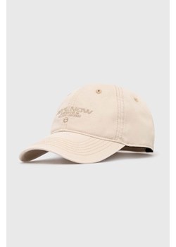 AAPE czapka z daszkiem bawełniana Cotton Washed kolor beżowy z aplikacją ACP4940 ze sklepu PRM w kategorii Czapki z daszkiem męskie - zdjęcie 170502733