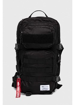 Alpha Industries plecak kolor czarny duży gładki ze sklepu PRM w kategorii Plecaki - zdjęcie 170502791