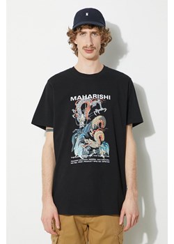 Maharishi t-shirt bawełniany Double Dragons Organic T-Shirt męski kolor czarny z nadrukiem 1080.BLACK ze sklepu PRM w kategorii T-shirty męskie - zdjęcie 170502811