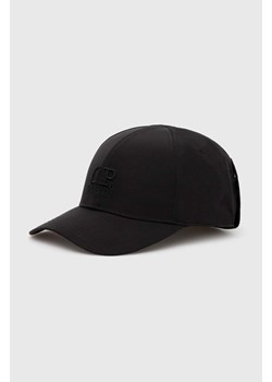 C.P. Company czapka z daszkiem Chrome-R Goggle kolor czarny gładka 16CMAC146A005904A ze sklepu PRM w kategorii Czapki z daszkiem męskie - zdjęcie 170503090