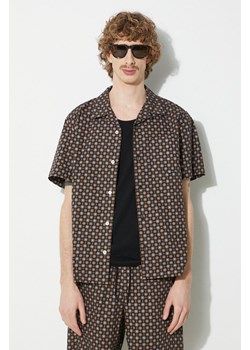 A.P.C. koszula bawełniana chemisette lloyd męska kolor czarny regular COGXP-H12495 ze sklepu PRM w kategorii Koszule męskie - zdjęcie 170503160