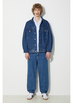 A.P.C. kurtka jeansowa blouson elvis męska kolor niebieski przejściowa COGWD-H02913 ze sklepu PRM w kategorii Kurtki męskie - zdjęcie 170503221