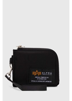 Alpha Industries portfel Label Wallet kolor czarny 108957 ze sklepu PRM w kategorii Portfele męskie - zdjęcie 170503344