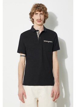 Barbour polo bawełniane Corpatch Polo kolor czarny gładki MML1071 ze sklepu PRM w kategorii T-shirty męskie - zdjęcie 170503412