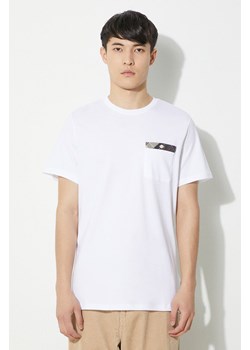 Barbour t-shirt bawełniany Durness Pocket Tee męski kolor biały gładki MTS0682 ze sklepu PRM w kategorii T-shirty męskie - zdjęcie 170503534