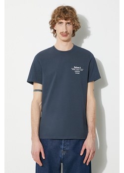 Barbour t-shirt bawełniany Hickling Tee męski kolor granatowy z nadrukiem MTS1269 ze sklepu PRM w kategorii T-shirty męskie - zdjęcie 170503540