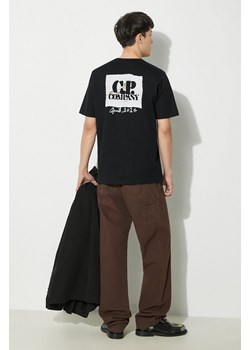 C.P. Company t-shirt bawełniany Mercerized Jersey Twisted Graphic męski kolor czarny z nadrukiem 16CMTS163A006203W ze sklepu PRM w kategorii T-shirty męskie - zdjęcie 170503554