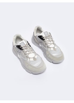 Sneakersy męskie z zamszowymi wstawkami szare NN174293 902 ze sklepu Big Star w kategorii Buty sportowe męskie - zdjęcie 170504530
