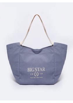 Torebka damska sportowa z napisem BIG STAR niebieska NN574059 401 ze sklepu Big Star w kategorii Torby Shopper bag - zdjęcie 170504563
