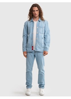 Kurtka męska jeansowa jasnoniebieska Workwear 253 ze sklepu Big Star w kategorii Kurtki męskie - zdjęcie 170504613