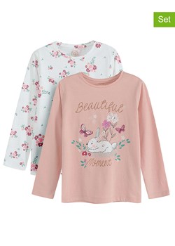 COOL CLUB Koszulki (2 szt.) w kolorze jasnoróżowo-białym ze sklepu Limango Polska w kategorii Bluzki dziewczęce - zdjęcie 170506072