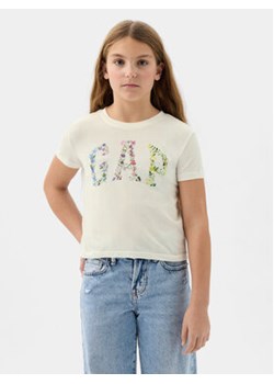 Gap T-Shirt 888862 Écru Regular Fit ze sklepu MODIVO w kategorii Bluzki dziewczęce - zdjęcie 170507060