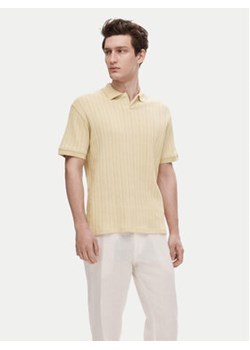 Selected Homme Polo Jaden 16092781 Beżowy Regular Fit ze sklepu MODIVO w kategorii T-shirty męskie - zdjęcie 170507184