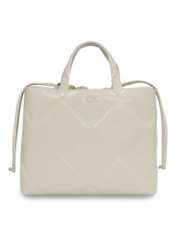 Calvin Klein Torebka Quilt K60K611893 Beżowy ze sklepu MODIVO w kategorii Torby Shopper bag - zdjęcie 170507243