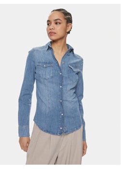 Liu Jo Koszula jeansowa Camicia M/L Cover UXX046 D4051 Niebieski Slim Fit ze sklepu MODIVO w kategorii Koszule damskie - zdjęcie 170507293