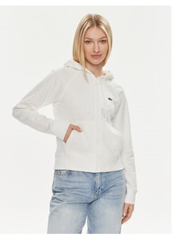 Lacoste Bluza SF9213 Biały Regular Fit ze sklepu MODIVO w kategorii Bluzy damskie - zdjęcie 170507341