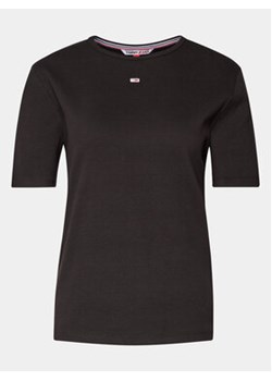 Tommy Jeans Curve T-Shirt Essential DW0DW15108 Czarny Regular Fit ze sklepu MODIVO w kategorii Bluzki damskie - zdjęcie 170507600