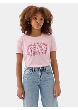 Gap T-Shirt 888862 Różowy Regular Fit ze sklepu MODIVO w kategorii Bluzki dziewczęce - zdjęcie 170507621