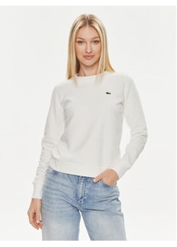 Lacoste Bluza SF9202 Biały Regular Fit ze sklepu MODIVO w kategorii Bluzy damskie - zdjęcie 170507932