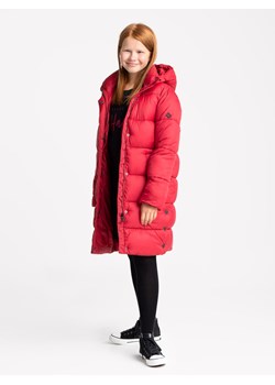 Długi płaszczyk zimowy dziewczęcy z kapturem J-MULAN JUNIOR ze sklepu Volcano.pl w kategorii Kurtki dziewczęce - zdjęcie 170509134