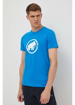 Mammut t-shirt sportowy Core kolor niebieski ze sklepu ANSWEAR.com w kategorii T-shirty męskie - zdjęcie 170510244
