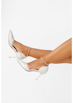 Białe szpilki Cally ze sklepu Zapatos w kategorii Czółenka - zdjęcie 170510601