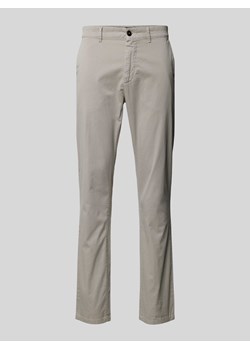 Chinosy o kroju slim fit z lamowanymi kieszeniami ze sklepu Peek&Cloppenburg  w kategorii Spodnie męskie - zdjęcie 170511862